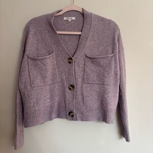 Madewell Lavender Cardigan Sweater
